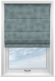 Florence Faux Suede, Mid Grey - Twist&Fit Roman Blind